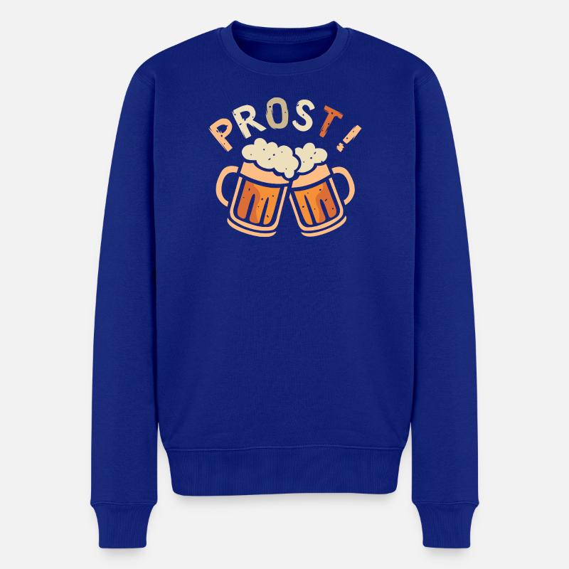 Prost Bierkrug Cheers Design - Männer Premium Bio Pullover - Royalblau