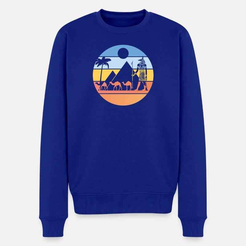 Anubis - Männer Premium Bio Pullover - Royalblau