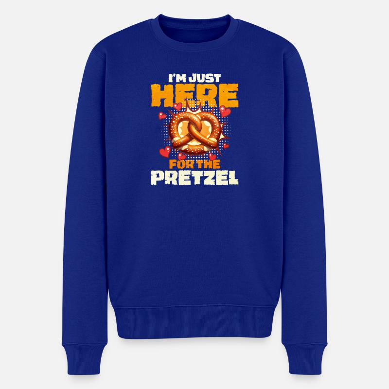 Bretzel - Männer Premium Bio Pullover - Royalblau
