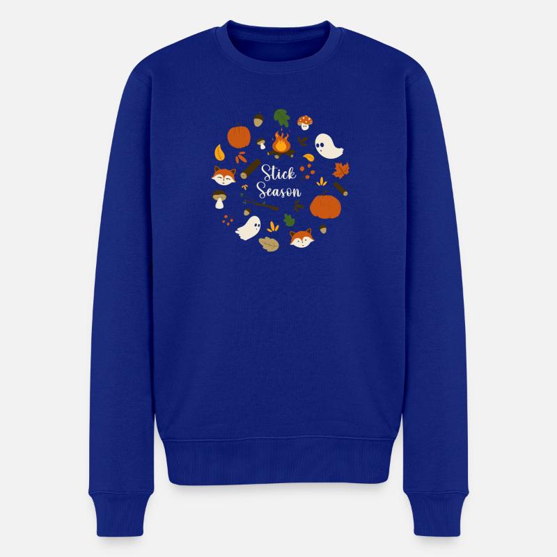 Saison des bâtons - Pull Premium bio Homme - bleu roi