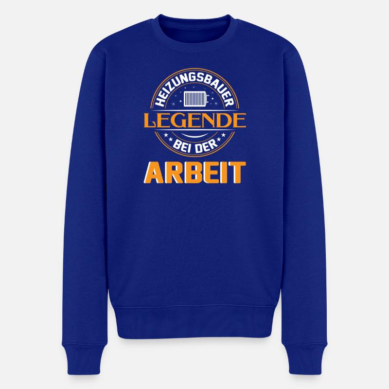 Heating Engineer Heating Construction Plumber Plumber - Men's Premium Organic Jumper - royal blue