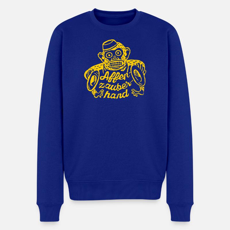 Main magique de singe - Pull Premium bio Homme - bleu roi