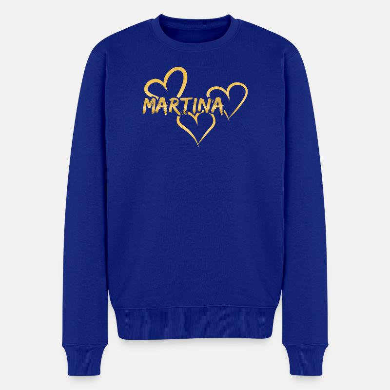 Martina Martina - Männer Premium Bio Pullover - Royalblau