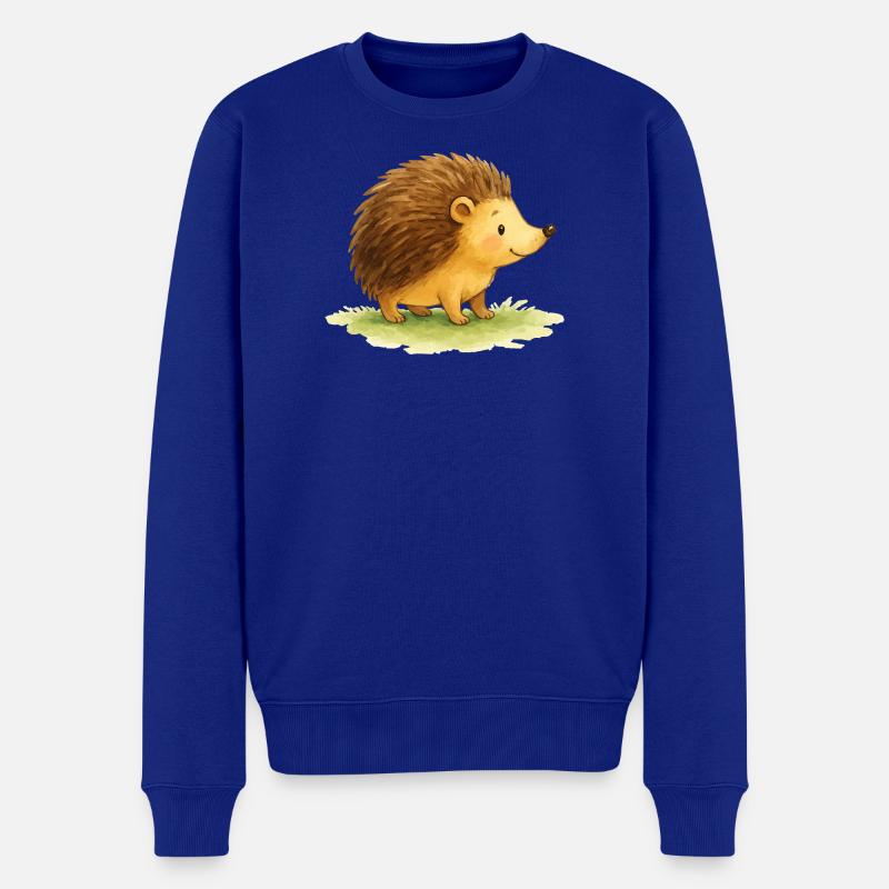 Igel Comic - Männer Premium Bio Pullover - Royalblau