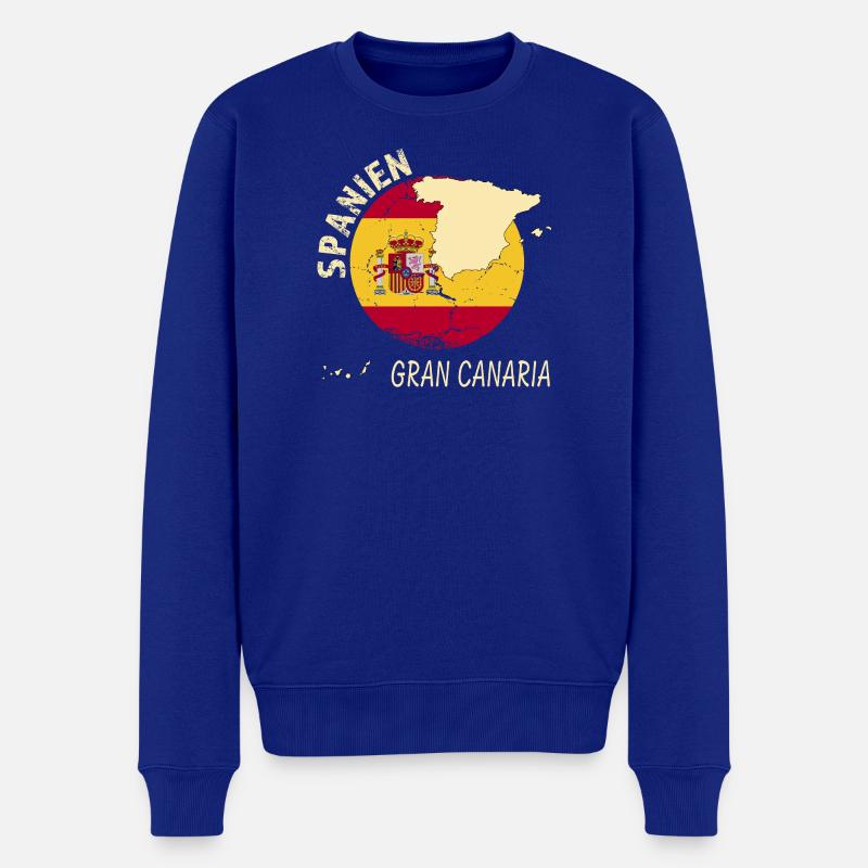 Gran Canaria - Männer Premium Bio Pullover - Royalblau