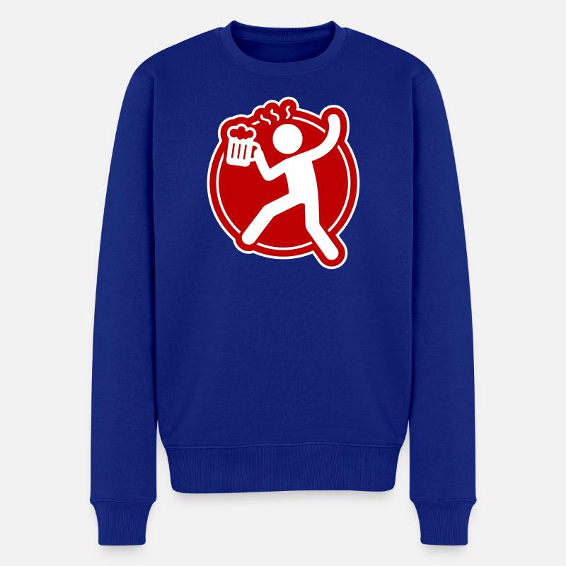 Saufen Bier Prost - Männer Premium Bio Pullover - Royalblau
