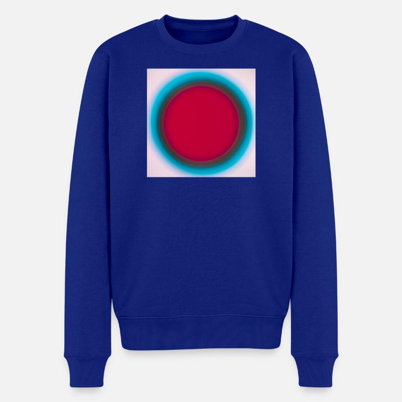 Roter Kreis im blauen Ring - Männer Premium Bio Pullover - Royalblau