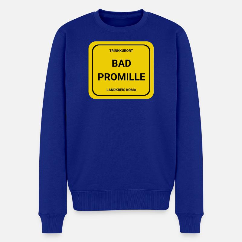 Spa à boire - Pull Premium bio Homme - bleu roi