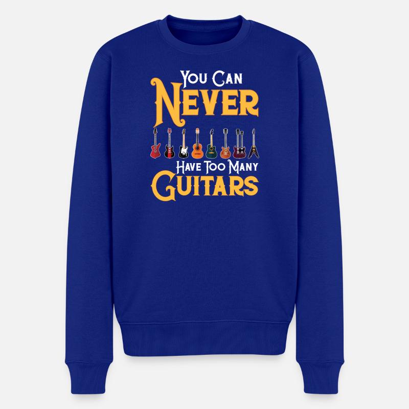 Jamais trop de guitares - Pull Premium bio Homme - bleu roi
