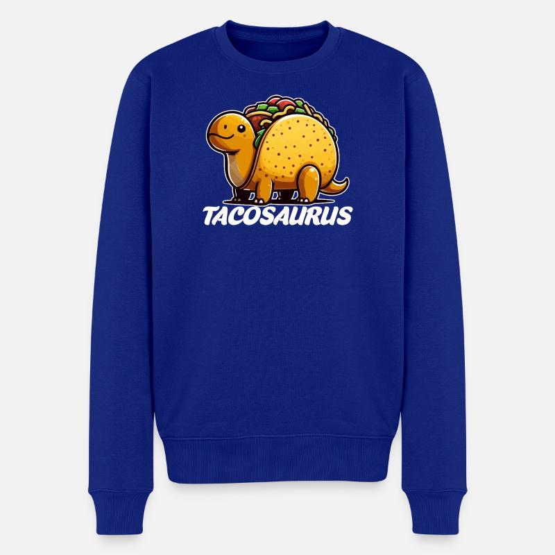 Tacosaurus Taco Dinosaurier - Männer Premium Bio Pullover - Royalblau