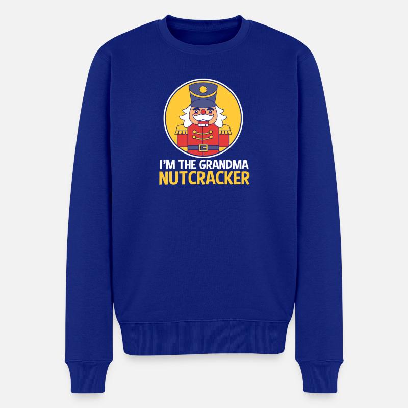 Weihnachten Nussknacker Oma Großmutter Omi - Männer Premium Bio Pullover - Royalblau