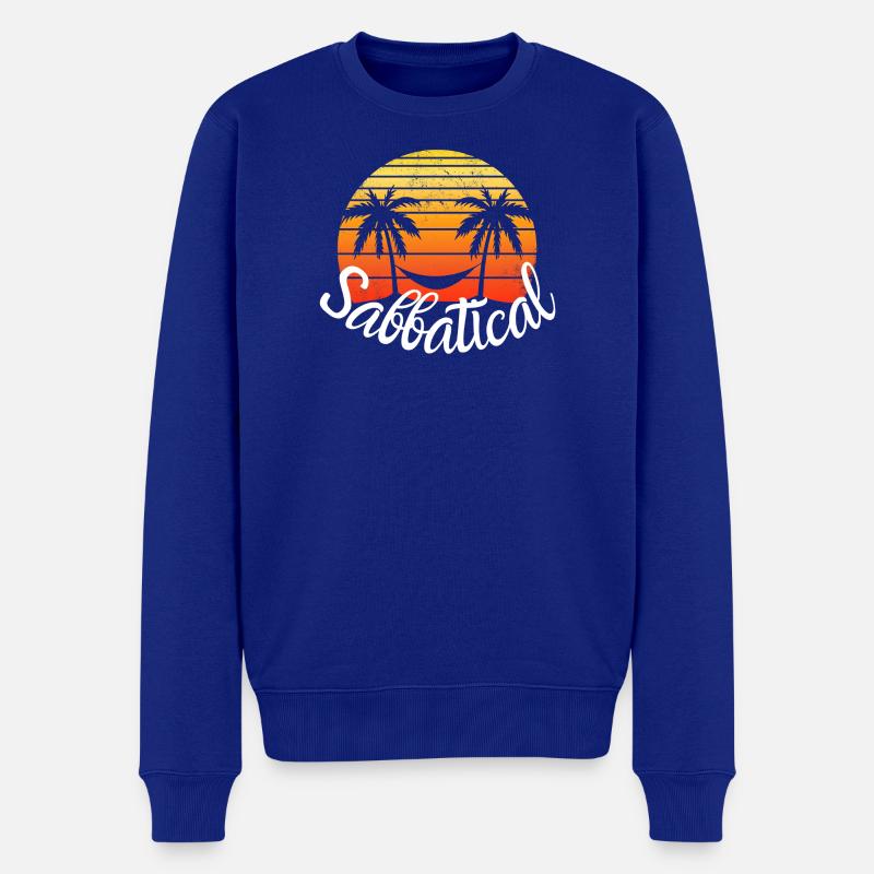 Sabbatical - Männer Premium Bio Pullover - Royalblau