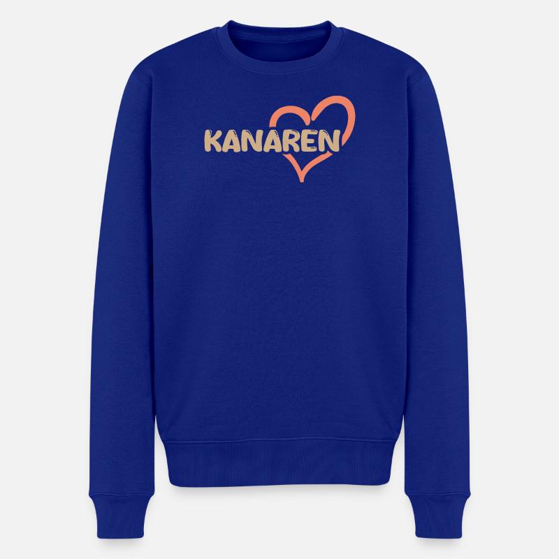 Kanaren - Männer Premium Bio Pullover - Royalblau