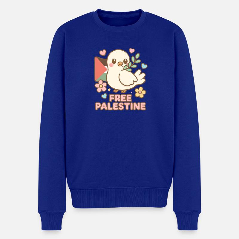 Palestine Libre - Free Palestine - Pull Premium bio Homme - bleu roi