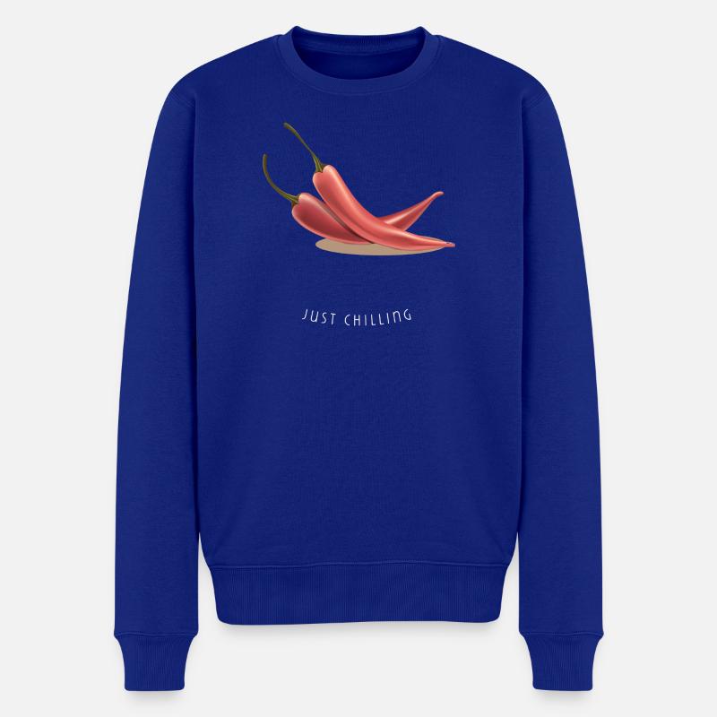 Chili Chillin' – Motif de vacances amusant - Pull Premium bio Homme - bleu roi