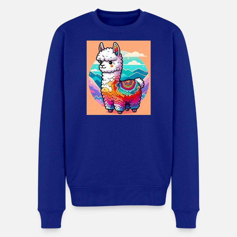 Alpaga - Pull Premium bio Homme - bleu roi