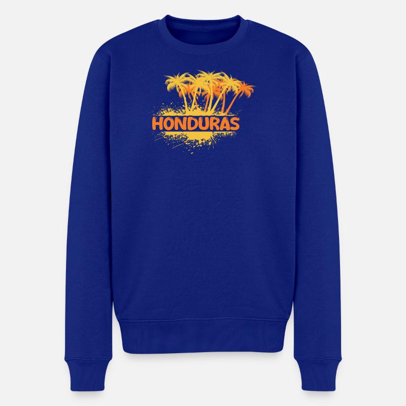 Geschenk für Honduras - Männer Premium Bio Pullover - Royalblau