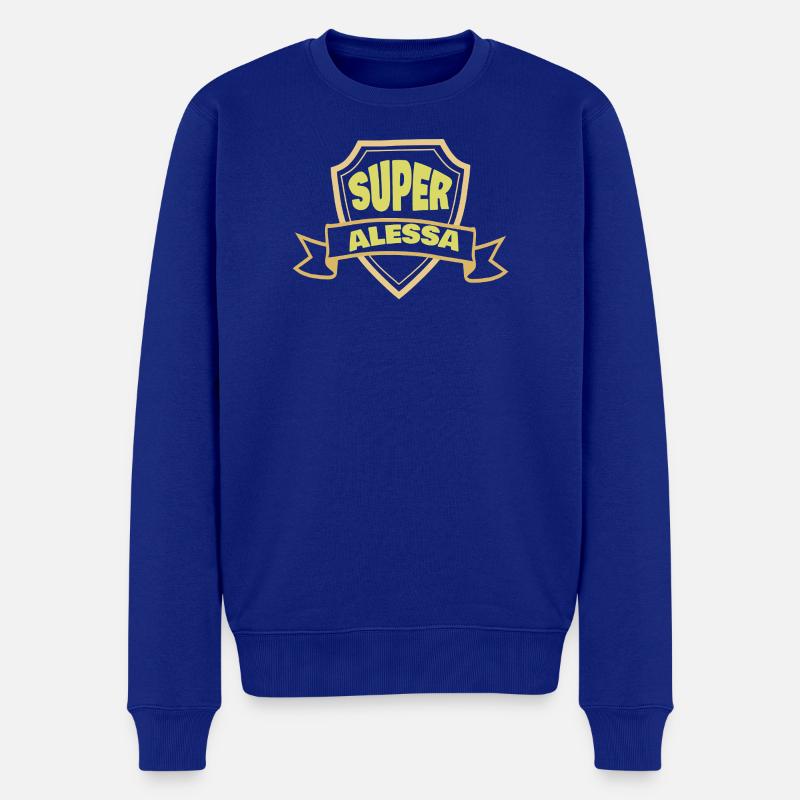 Frauenname Alessa - Männer Premium Bio Pullover - Royalblau
