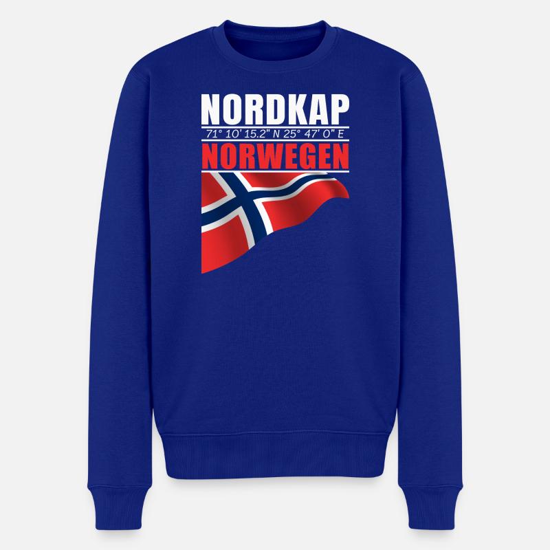 Nordkap - Männer Premium Bio Pullover - Royalblau