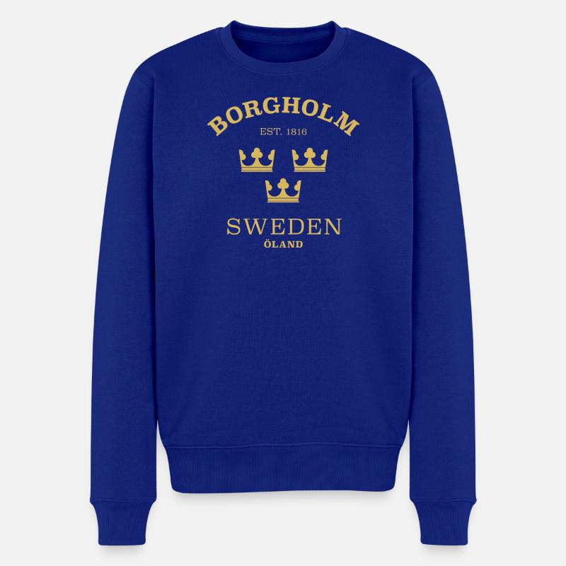 Borgholm, Suède, Suède - Pull Premium bio Homme - bleu roi