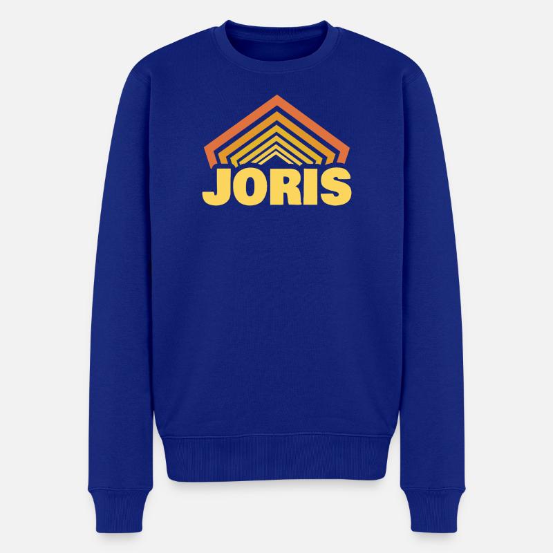 Prénom Joris - Pull Premium bio Homme - bleu roi