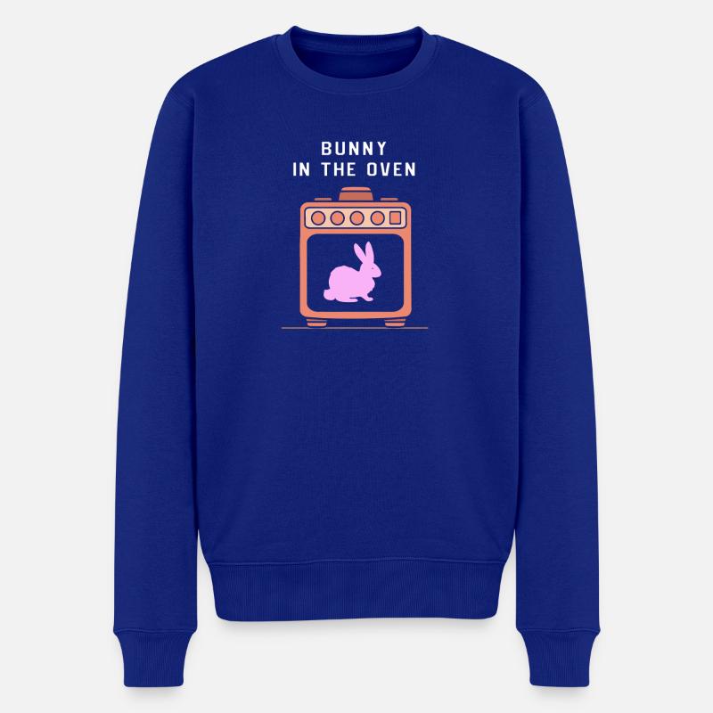 Werdende Mutter Ostern Gender Reveal - Männer Premium Bio Pullover - Royalblau