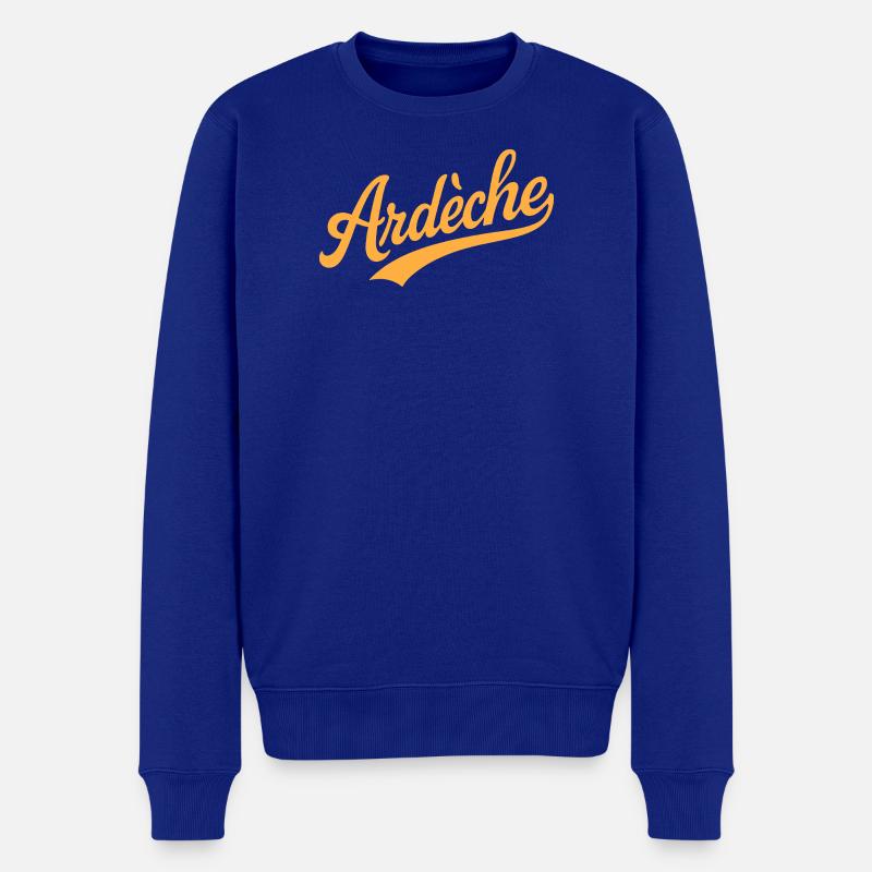 Ardèche Schriftzug - Männer Premium Bio Pullover - Royalblau