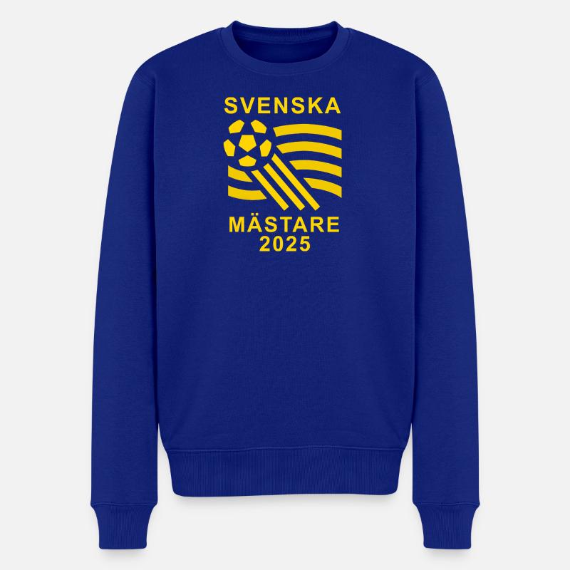 Schwedischer Meister 2025 - Männer Premium Bio Pullover - Royalblau