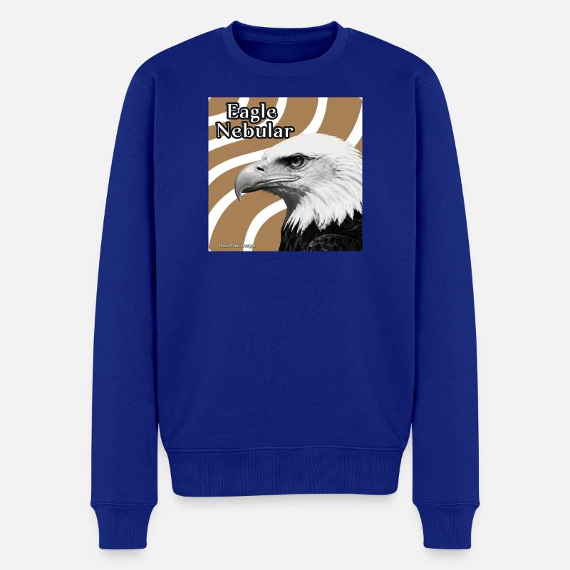 Adler Nebel Porträt - Männer Premium Bio Pullover - Royalblau