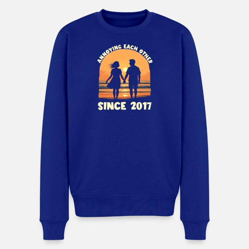 Agacement mutuel depuis l’anniversaire de 2017 - Pull Premium bio Homme - bleu roi