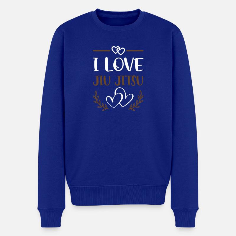 J’adore le Jiu Jitsu - Pull Premium bio Homme - bleu roi
