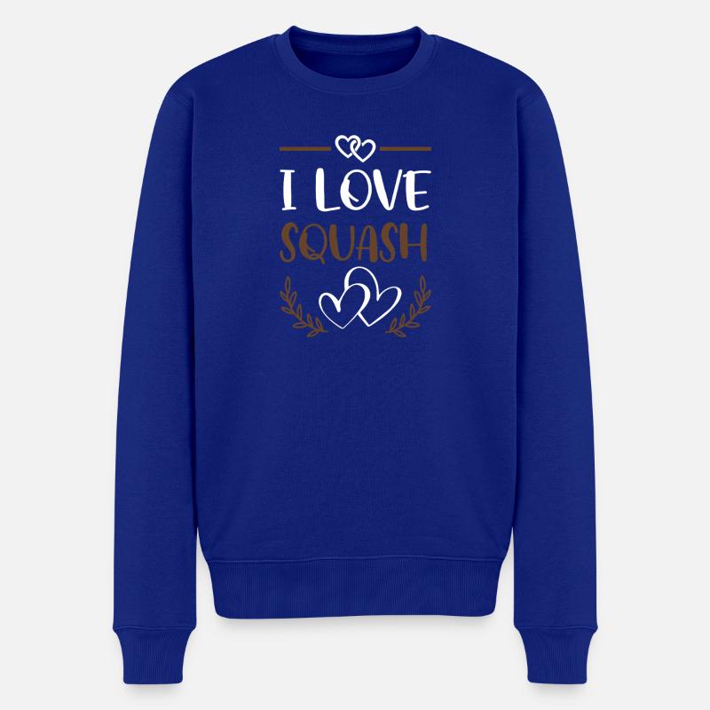 J’adore le squash - Pull Premium bio Homme - bleu roi