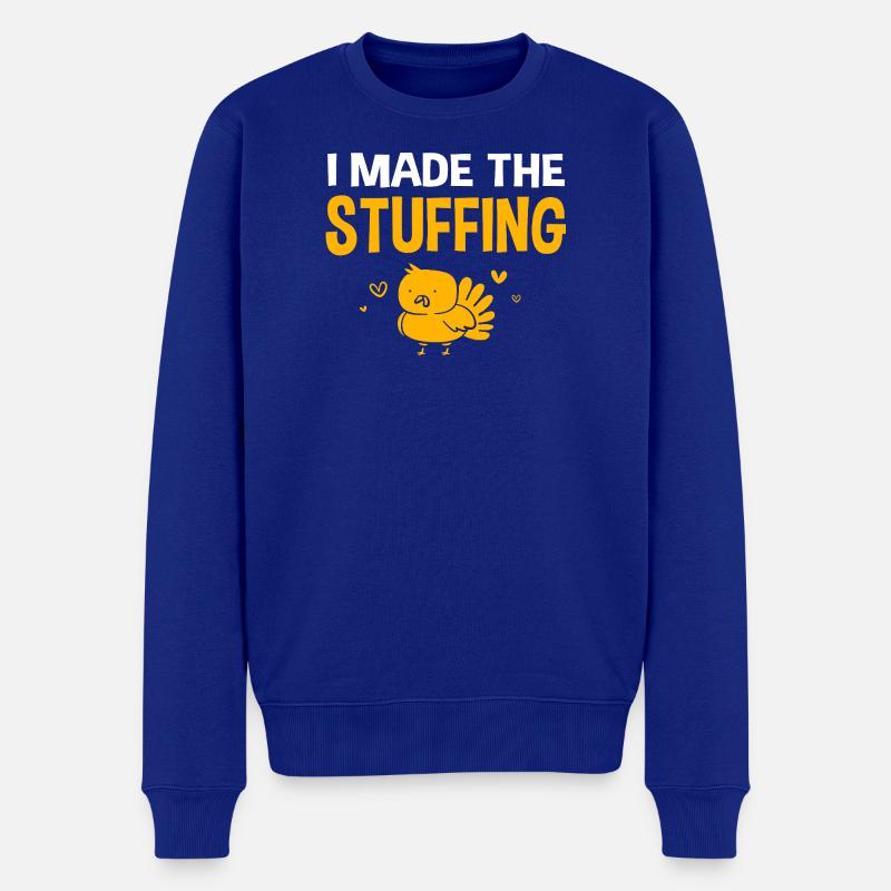 Thanksgiving Gender Reveal Werdende Mutter - Männer Premium Bio Pullover - Royalblau
