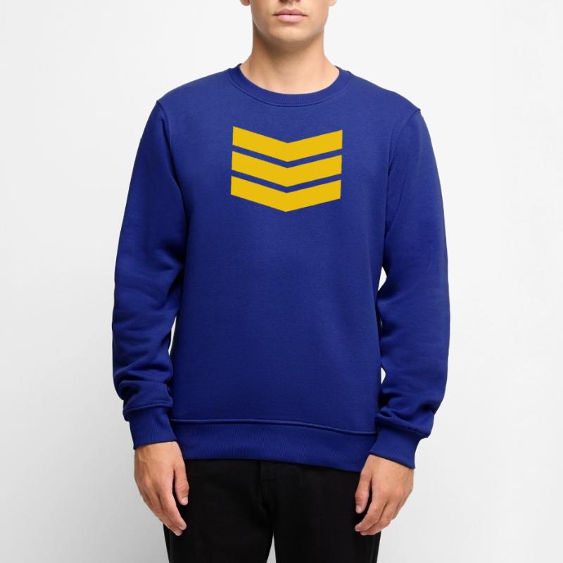 Chevron Stack Bold Pattern Men's Premium Organic Jumper