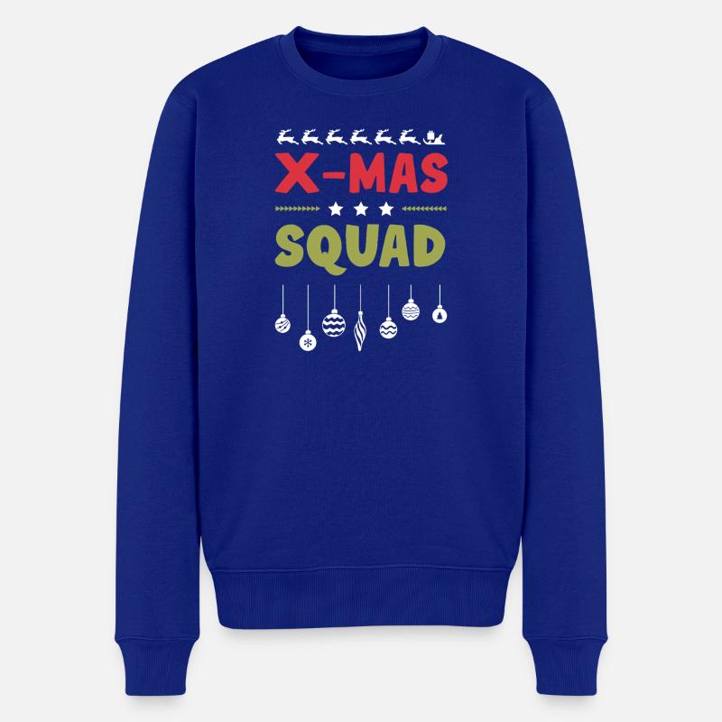 X-Mas Squad - Männer Premium Bio Pullover - Royalblau
