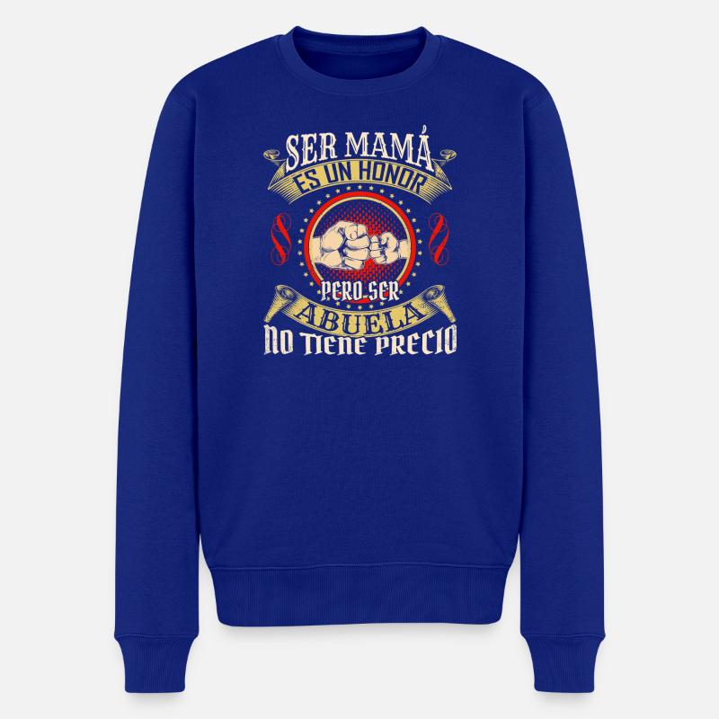 Ser Mama Es Un Honor Abuela - Männer Premium Bio Pullover - Royalblau
