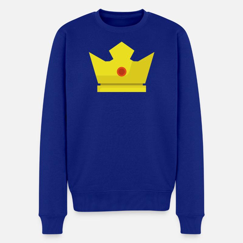 Couronne - Pull Premium bio Homme - bleu roi