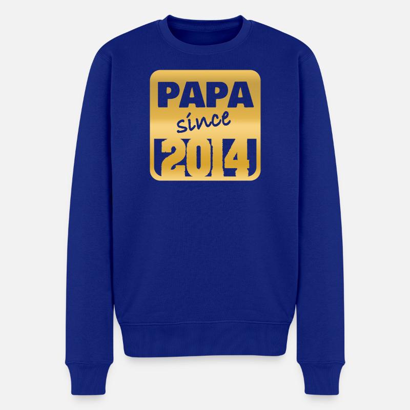 Millésime 2014 - Pull Premium bio Homme - bleu roi