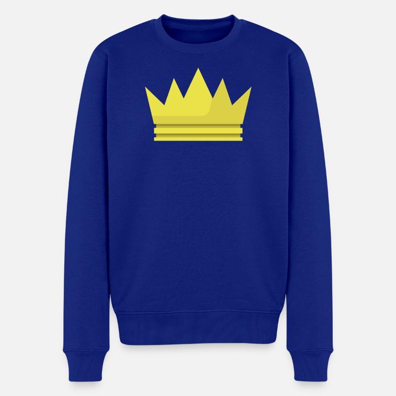 Couronne - Pull Premium bio Homme - bleu roi