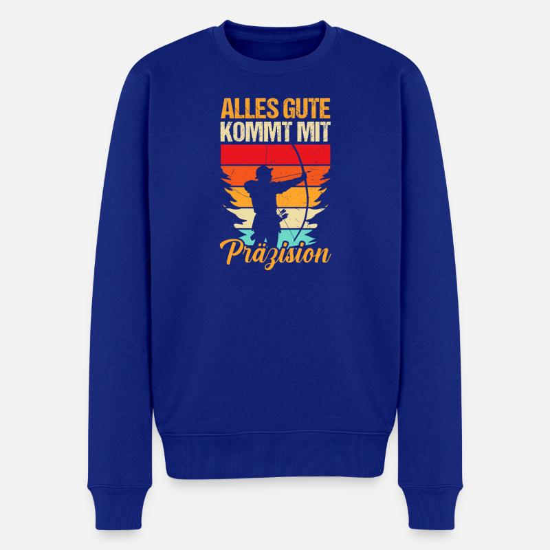 Bogenschütze Bogensport Bogenschießen - Männer Premium Bio Pullover - Royalblau
