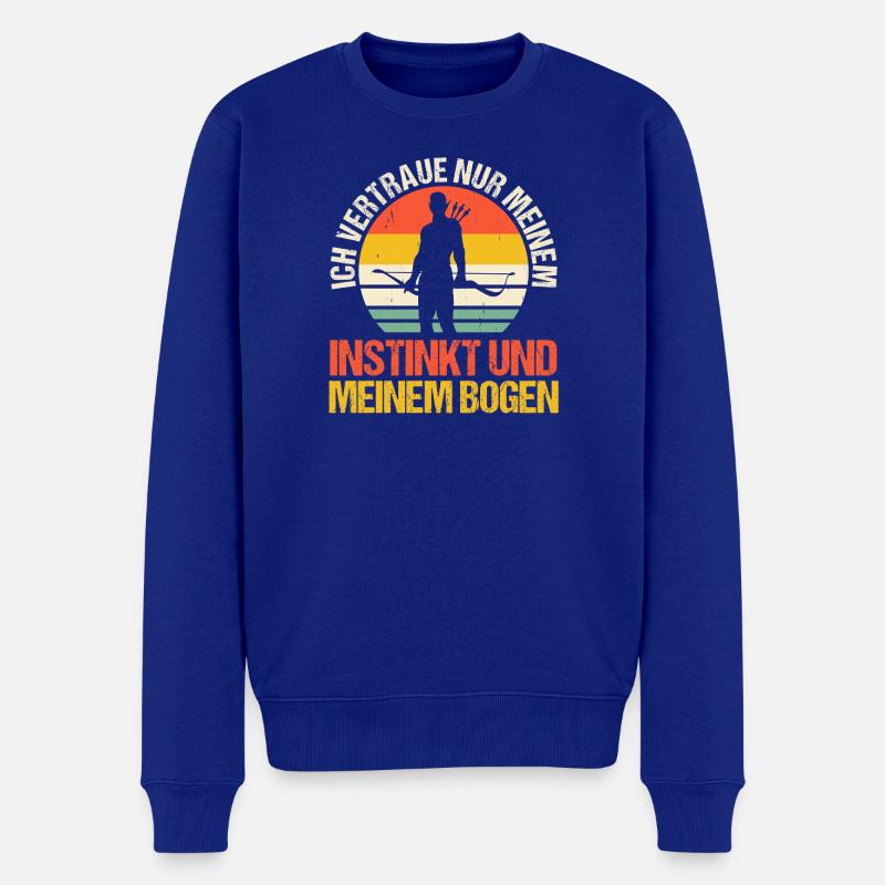 Bogenschütze Bogensport Bogenschießen - Männer Premium Bio Pullover - Royalblau