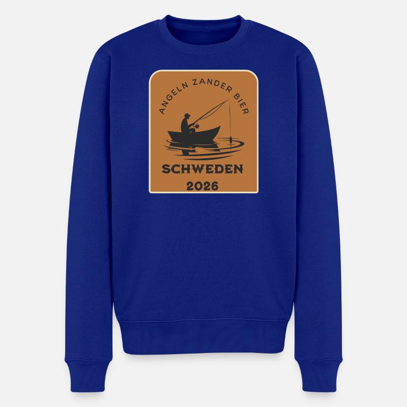 Suède 2026 Pêcheurs en bateau - Pull Premium bio Homme - bleu roi
