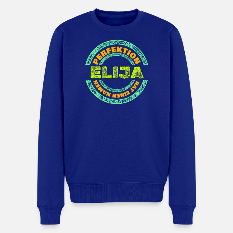 Elijah Elijah - Pull Premium bio Homme - bleu roi
