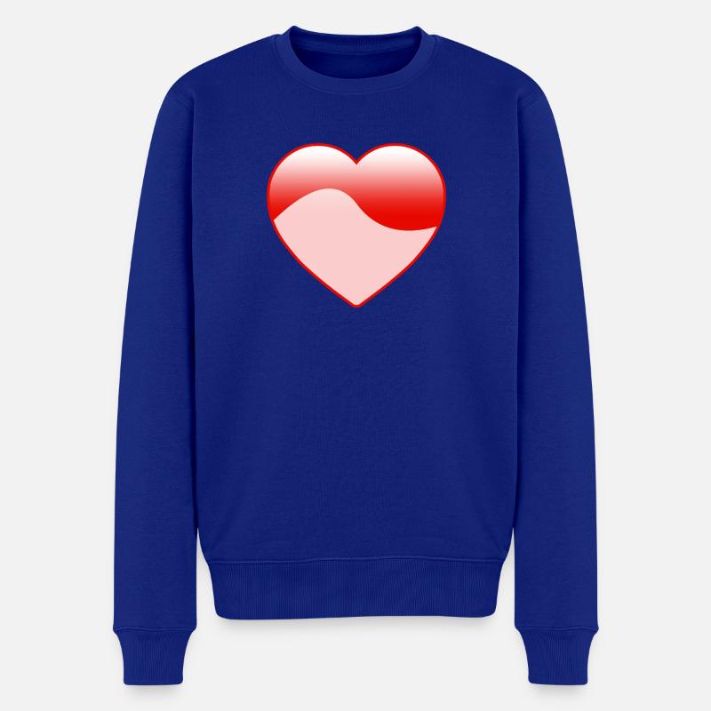 Amour - Pull Premium bio Homme - bleu roi