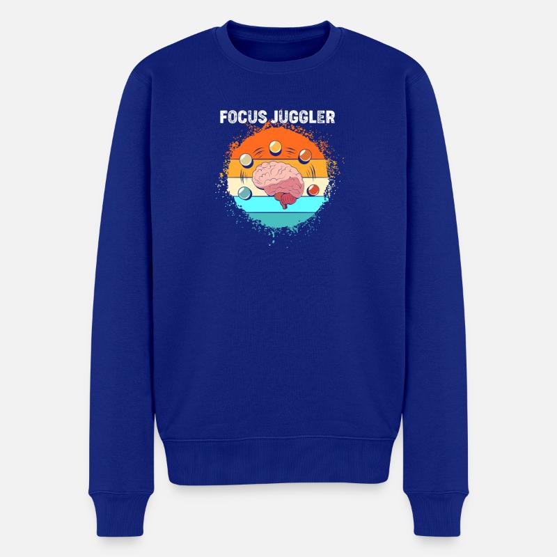 ADHS - Männer Premium Bio Pullover - Royalblau