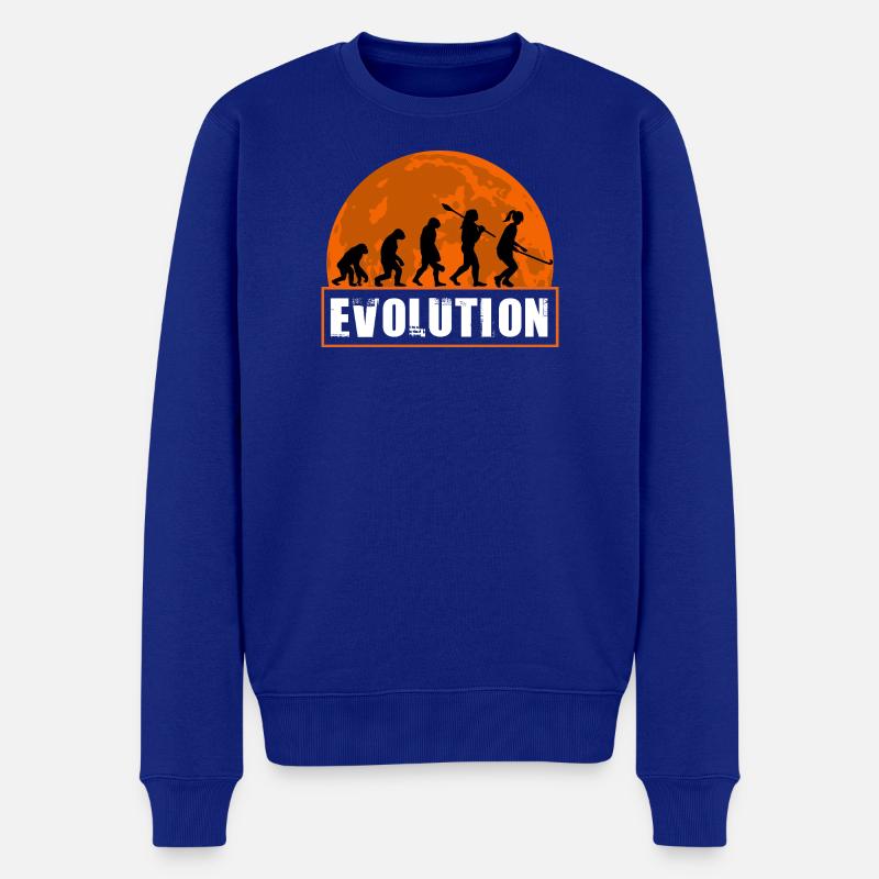 Feldhockey Evolution Spielerin Hockey Mädchen - Männer Premium Bio Pullover - Royalblau