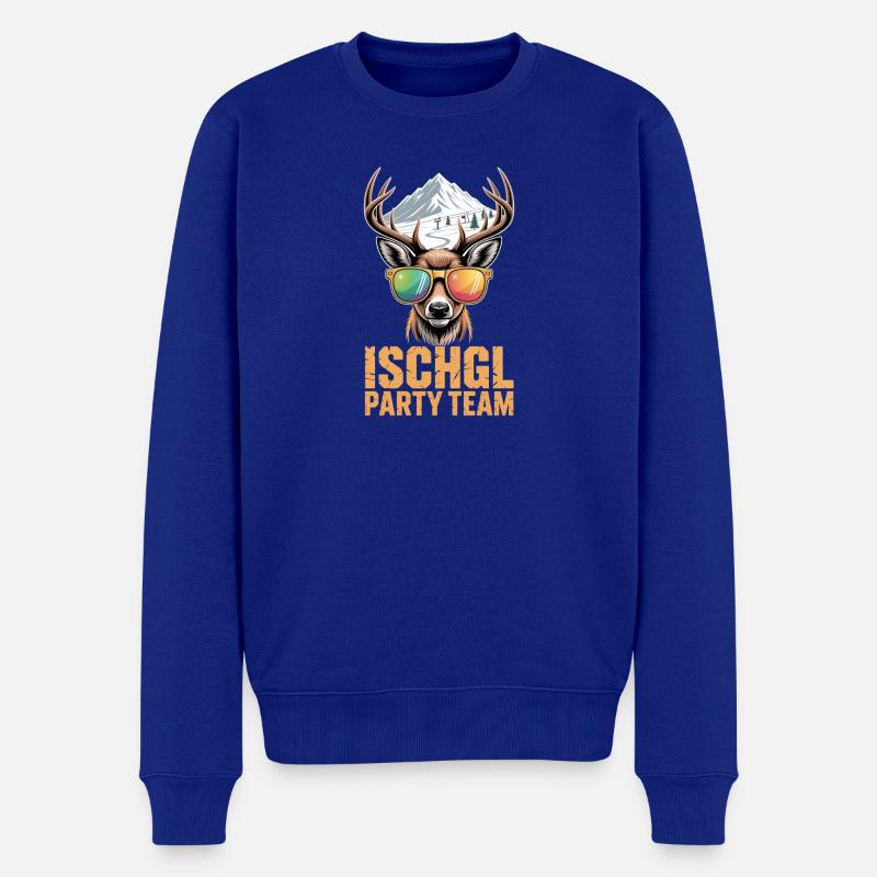 Ischgl Party Team Après Ski - Männer Premium Bio Pullover - Royalblau