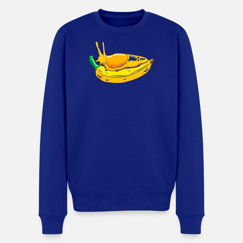 escargot banane - Pull Premium bio Homme - bleu roi