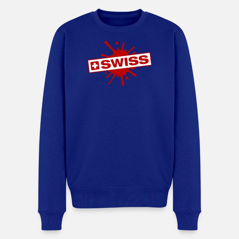 Blobs de Suisse - Pull Premium bio Homme - bleu roi