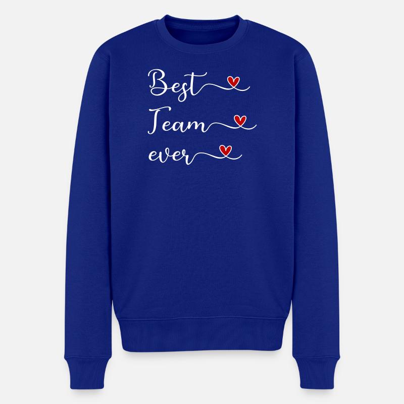 Best Team ever - Männer Premium Bio Pullover - Royalblau
